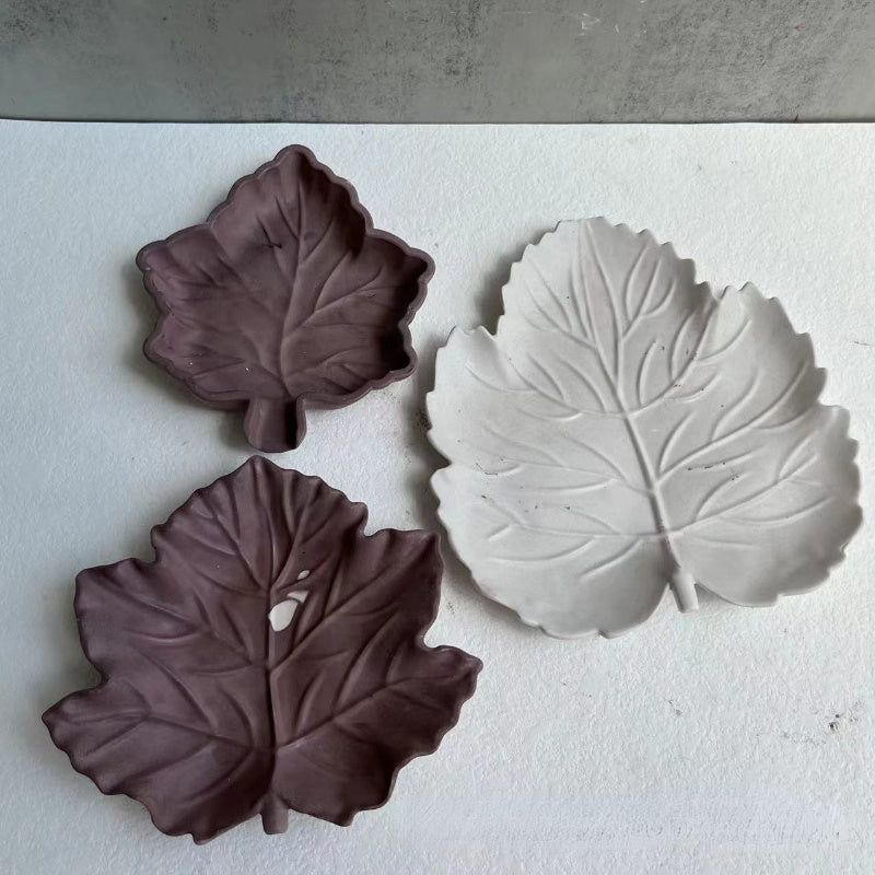 Gypsum Epoxy Leaf Tray Dish Silicone Mold